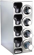 CTC-C-4RSS Countertop Cup Dispensing Cabinet, (4) ADJ-2F Built-In Lid And Straw Organizer, Stainless Steel, 32-1/2" H x 13" W x 23" D