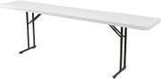 National Public Seating Folding Table, 18W X 72L, Plastic, Gray