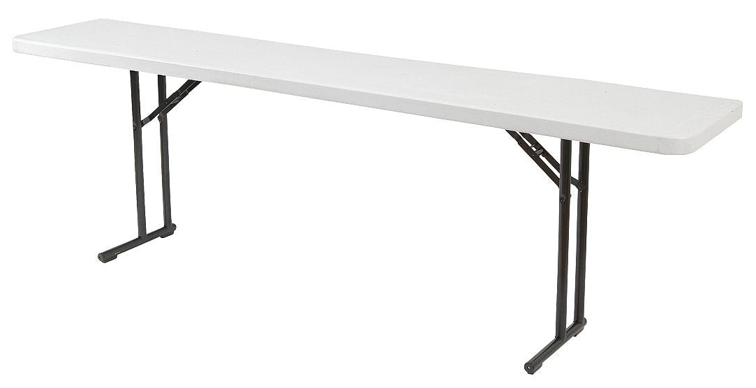 Folding Table by National Public Seating – 72 inches x 18 inches x 30 inches, Polyethylene, Grey, Model BT1872