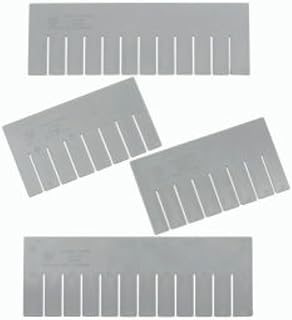 QUANTUM STORAGE SYSTEMS DS91035 Short Divider for Dividable Grid Container DG91035, Gray, 6-Pack