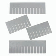 Short Divider for Dividable Grid Container DG by QUANTUM STORAGE SYSTEMS – Gray, Pack of 6, Model DS93030