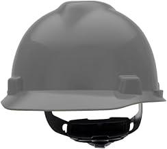 MSA V-Gard Cap Style Safety Hard Hat Suspension | Polyethylene Shell, Superior Impact Protection, Self Adjusting with Crown Straps | Fas-Trac III Ratchet Suspension