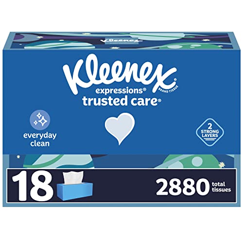 Kleenex White / 160 Count (Pack of 18) / NEW Box Tissues