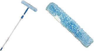 Professional 2-in-1 14" Window Cleaning Squeegee & Scrubber + Unger Professional 14" Window Cleaner Scrubber Refill Sleeve