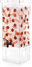 Rosseto LD128 4-gal Square Beverage Dispenser - Ice Basket, Acrylic Base