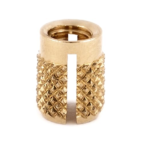 E-Z LOK 6-32 Pack of 50 / 6-32 / brass Press-In Inserts