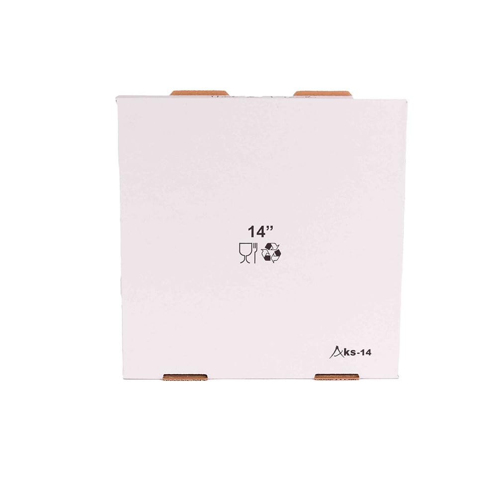 KITCH24/7 White / 14 x 14 x 2 / 85.0 ounces Pizza Boxes