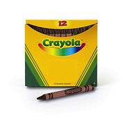 Crayola 12 Count (Pack of 1) / Brown / 1 Crayons