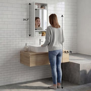 Tuhome White / Modern / 1 Medicine Cabinets