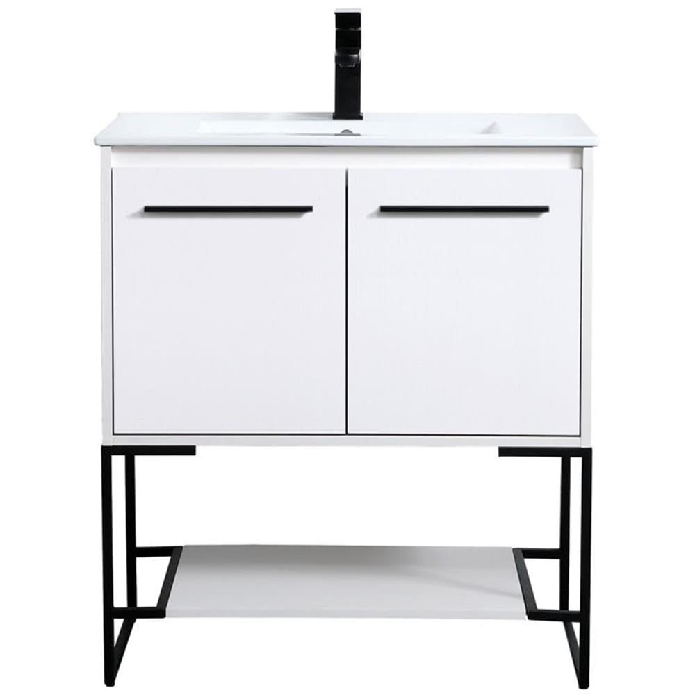 Elegant Decor 30" - Single / White / Modern Bathroom Vanities