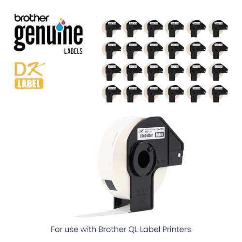 Brother White / 24 Rolls / File Folder Label File Folder Labels