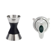 OXO Double Jigger + Cocktail Strainer / Standard / Silver Jiggers