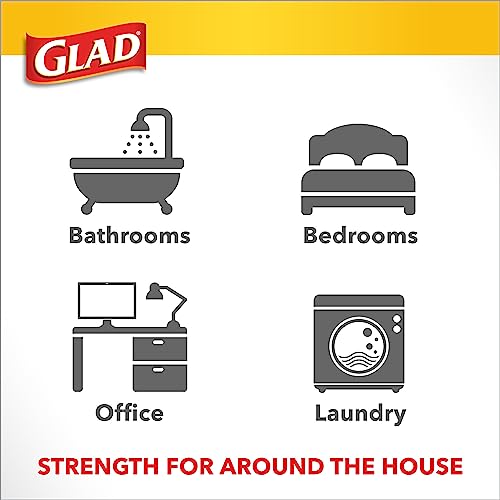 Glad 52 Count (Pack of 4) / White / 4.0 gallons Trash Bags