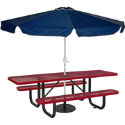 Global Industrial Red / 96 inches x 60 inches x 29.5 inches / Industrial Picnic Tables