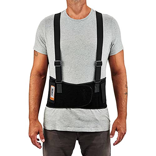 Ergodyne Black / X-Small (Pack of 2) / Elastic Back Support Brace Back Supports