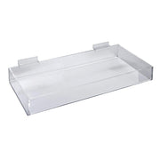 Acrylic Tray by Retail Resource – 16" x 8" x 2", Plastic, Clear, Model 2222