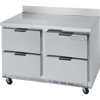 Beverage-Air 60" Stainless Steel 4-Drawer Worktop Refrigerator by Beverage Air – Stainless Steel, Model WTRD60A-4
