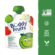 Buddy Fruits Apple / 3.2 Ounce (Pack of 18) / White Applesauce