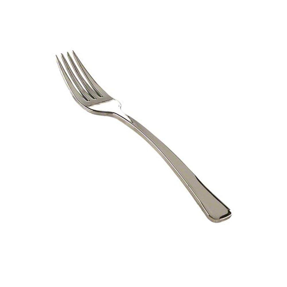 EMI Yoshi Koyal Glimmerware Salad Forks, 7-Inch, Silver, Set of 600