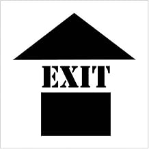 National Marker Stencil, inch Exit,-inch 24-inch x 24-inch (PMS209)