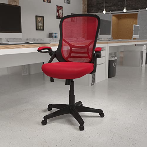 Flash Furniture Red / Set of 1 / Contemporary Home Office Desk Chairs