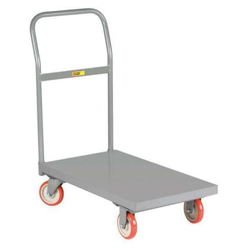 Platform Trucks With Lip Edge - 36"Lx24"W Deck - Solid Deck by Little Giant – 38"L x 24"W x 8"H, Alloy Steel, Gray, Model T-710-LU-UPS