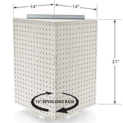 Azar Displays Pegboard only / White / 14 inches (W) x 14 inches (D) x 20 inches (H) Panels & Units