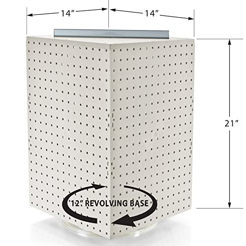 Azar Displays Pegboard only / White / 14 inches (W) x 14 inches (D) x 20 inches (H) Panels & Units