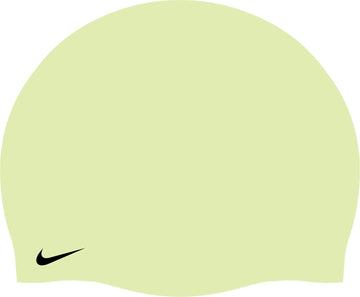 Silicone Solid Training Swim Cap by Nike – Silicone, Yellow, Model Nike Silicone Solid Training Swim Cap, Barely Volt