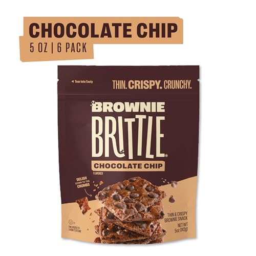 Brownie Brittle Chocolate / 5 Ounce (Pack of 6) / Holiday Brittle