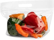 Fantapak Produce Bag 10 x 6.5-2mil - Zip Closure – Vented | 500/Case