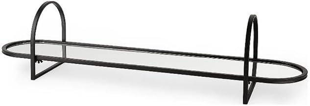 Mercana Evianna Mirrored with Black Metal Frame Tray 69336