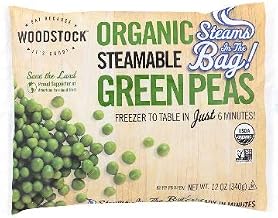 Woodstock Farms Organic Steamable Green Peas, 12 Ounce - 12 per case.