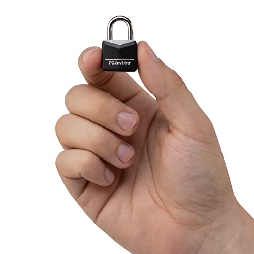 Master Lock 1 / 2 Count (Pack of 1) / Black Keyed Padlocks
