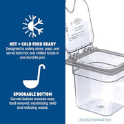 Carlisle FoodService Products Clear / 6 Inches / Modern Storage & Transport
