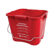 San Jamar 6 Quarts / Red / 12 Buckets