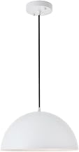 Forte 1-Light Mid-Century Metal Pendant in White
