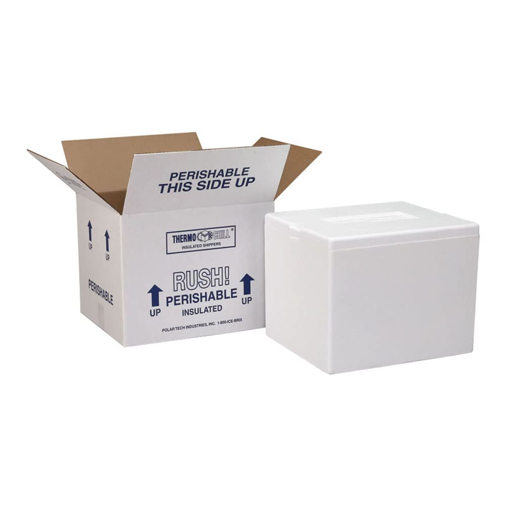 Foam Container and Carton by Polar Tech – te Glass, Pack of 12, Model 251C