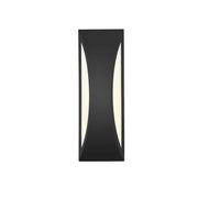 Zayn LED Outdoor Wall Sconce Black by Lighting Design – 8.2", Iron, Black, Model OD407W14BK