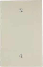 Leviton 80514-A 1-Gang No Device Blank Wallplate, Midway Size, Thermoset, Box Mount, Almond