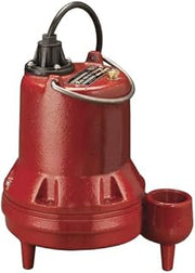 Liberty Pumps LE41M Manual Submersible Sewage Pump 4/10HP, 115V, 10' Cord, 2" Discharge