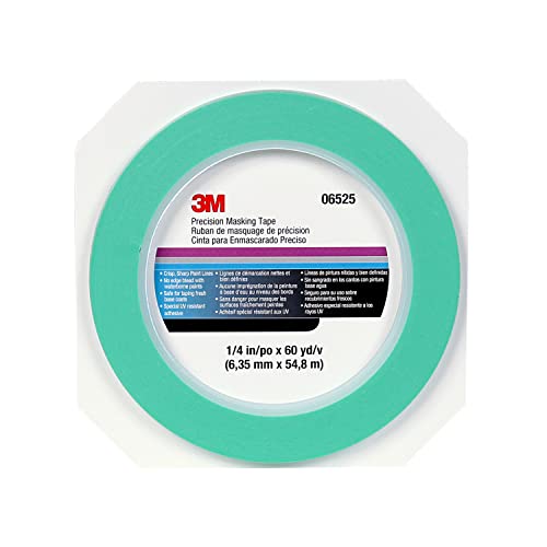 3M 1/4 inch x 60 yard (Pack of 2) / 06525 / Blue Masking Tape