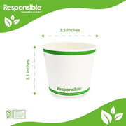 Responsible Products White / 25 / 8 oz (25 Count) Cups