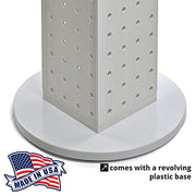 Azar Displays 4”W x 12”H / White / Pegboard + Hooks Panels & Units
