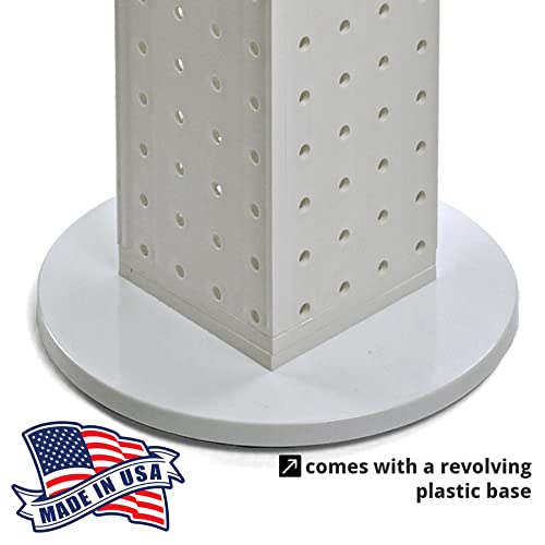 Azar Displays 4”W x 12”H / White / Pegboard + Hooks Panels & Units