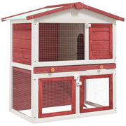 vidaXL Red / 37.0"L x 23.6"W x 38.6"H / Abstract Outdoor Pens & Hutches