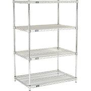 Quick Adjust Wire Shelving 48 x 18 x 54 - Poly-Z-Brite by Global Industrial – Alloy Steel, Model 18485AZ