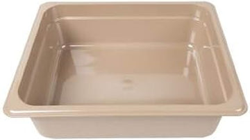Cambro - Hot Food Pan, Plastic - Half Size 4" Deep – Beige