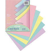Pastel Card Stock by Pacon – 100 Sheets, Paper, Assorted Pastel, Model PAC101315