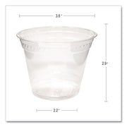 Greenware GC9OF 9-Ounce Capacity 3.6-Inch Top Width by 2.2-Inch Bottom Width 2.8-Inch Height Clear Polylactic Acid Old Fashioned Drink Cup 50-Pack (Case of 20) – Drinking Cup